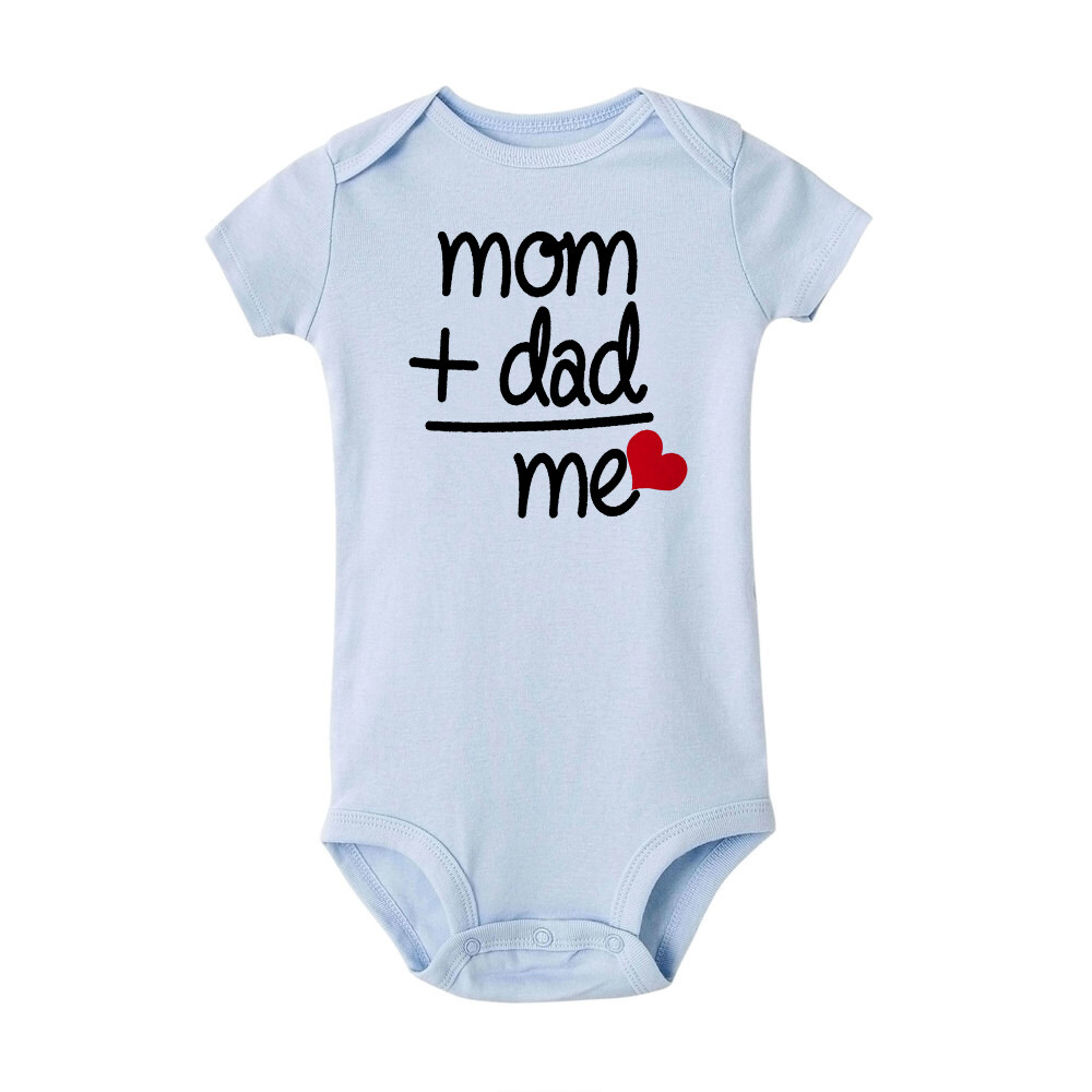 5 COLORS Newborn Toddler Baby Boy Girl Dad +Mom Romper Onesie Jumpsuit Infantil Boy Girl Bodysuits